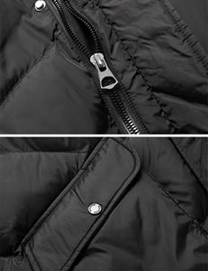 OEM vente en gros, vestes d'hiver décontractées personnalisées pour hommes, vestes d'hiver en coton à blocs de couleurs pour hommes vestes en nylon imperméables doudoune - Product Image 4