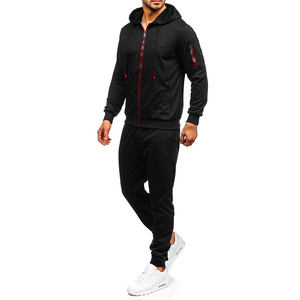 Chándal de hombre de alta calidad OEM gimnasio Jogging conjunto de dos piezas ropa de entrenamiento al por mayor - Product Image 1