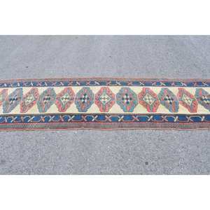 Tapis turc vintage-3x12,6 pieds dans un style beige classique - Product Image 3