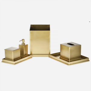 Juego de baño de latón antiguo decorativo - Product Image 3