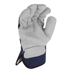Guantes de seguridad de cuero de vaca duraderos y cómodos con yemas reforzadas y una correa para los nudillos - Product Image 5