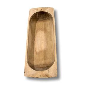 Gran oferta, cuenco de masa de madera con forma de rectángulo con técnica tallada, cuenco para servir cocina con empuñadura para restaurante a bajo precio - Product Image 6