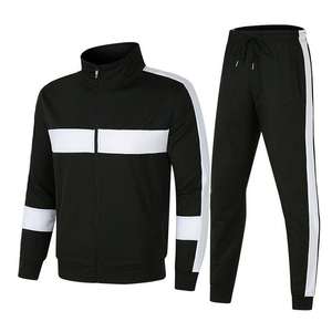 Custom 100% Cotton Track Suits Light Weight Winter Street Wear Jogging Suit with <b>Applique</b> Embroidery <b>Patch</b> Plus Size - Product Image 3