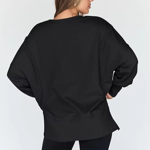 Sudaderas de gran tamaño para mujer, sudaderas con capucha, camisas de cuello redondo, trajes de otoño, ropa de invierno Y2k para chicas adolescentes - Product Image 6