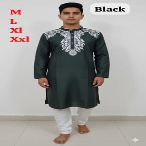 Kurta pyjama pour homme en soie fantaisie de bonne qualité avec broderie, à prix avantageux, vente en gros, approvisionnement en usine, achat en ligne en Inde - Product Image 1