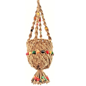 Direct Factory – vente en gros, cintre de plante en macramé pour l'intérieur et l'extérieur, support de plante décorative pour le bureau, support de Pot de fleur mural - Product Image 6