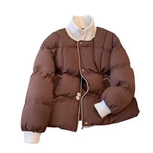 Chaquetas Acolchadas Personalizadas para Hombre, de Lona Sólida, con Cuello Alto, Impermeables, de Secado Rápido, Chaqueta Bomber de Invierno - Product Image 1