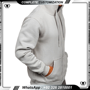 Meilleure qualité Sweats à capuche zippés Logo personnalisé Sweat à capuche unisexe à séchage rapide - Product Image 5