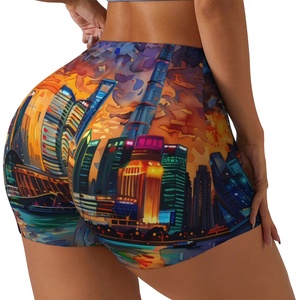 Shorts Deportivos de Yoga de Cintura Alta para Mujer, Estilo Vintage, Doble Capa, Secado Rápido, con Cierre, Casuales - Product Image 4