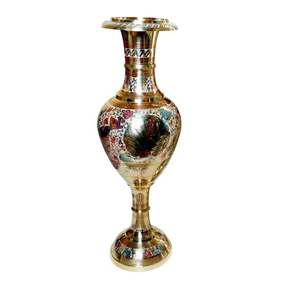New Arrival Rare Design Aluminum Flower <b>Vase</b> With Black Enamel Base Premium Quality Flower <b>Vase</b> Wholesale for Decorations Item - Product Image 5