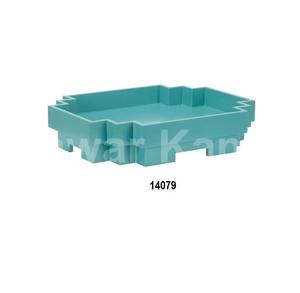 Bandeja de servicio de estilo americano de grado comercial de madera maciza hecha a mano con asas de metal para mesa de centro de mesa - Product Image 5