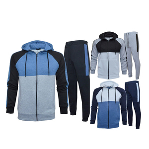 Ensemble survêtement pour homme, pantalon de survêtement slim et sweat-shirt à fermeture éclair, ensemble de survêtement décontracté à la mode, vêtements de rue, vente d'hiver - Product Image 1