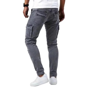 กางเกงคาร์โก้สไตล์ฮิปฮอปลำลองธุรกิจมีสไตล์สำหรับผู้ชายกางเกงยีนส์ยืดได้คอลเลคชั่นฤดูใบไม้ผลิฤดูร้อน - Product Image 2