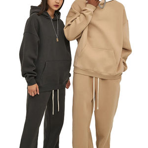 ชุดวอร์มโอเวอร์ไซส์สำหรับฤดูหนาวปี 2025 แบบยูนิเซ็กซ์ ผ้าฝ้าย ชุดจ็อกเกอร์ สกรีนโลโก้ตามสั่ง ชุดสเวตสูท คุณภาพพรีเมียม ทันสมัย สำหรับผู้ชาย - Product Image 2