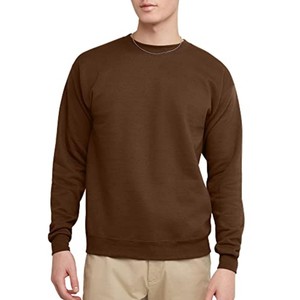 Manufacture Custom Made Minimalist Solid Color Crewneck Sweatshirt Soft Cotton Blend Long Sleeve Tee for Streetwear &amp; Daily ODM - Product Image 3