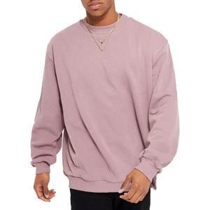 Sweat-shirt à col ras du cou surdimensionné et lourd personnalisé en gros 100% coton motif américain conception 3D broderie haute expédition DDP - Product Image 1