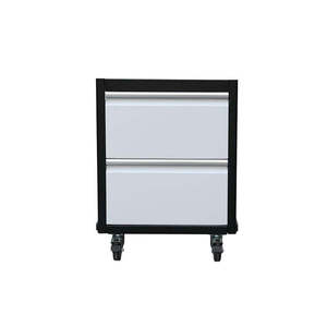 Chariot de rangement de bureau en acier inoxydable pour salon, produit métallique - Product Image 1
