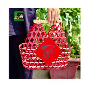 Feliz Año Nuevo 2026, Nueva Cesta de Bambú para Regalo y Decoración - Cesta de Almacenamiento de Bambú Más Vendida de Vietnam al por Mayor - Product Image 6