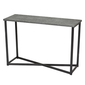 Table console industrielle en métal noir à trois niveaux avec étagères en verre, étroite, pour une touche d'accentuation dans les intérieurs modernes - Product Image 2