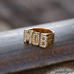 Anillo de fiesta para hombre de oro blanco sólido de 14K Original chapado en oro de 18K con moissanita de calidad VVS estilo Hip Hop para hombre y mujer - Product Image 4
