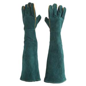 Guantes de soldadura de cuero dividido de piel de vaca de alta calidad, duraderos, de alta resistencia, protección de seguridad Industrial para soldadores, guante contra incendios - Product Image 1