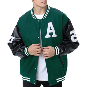 Veste universitaire en polaire personnalisée de haute qualité pour hommes Nouveau style Manteau d'hiver respirant avec col montant Le plus populaire au Pakistan - Product Image 1