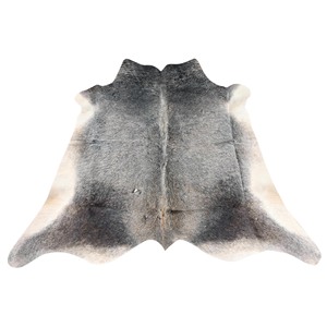 Tapis en peau de vache naturelle de qualité supérieure Tapis décoratif en cuir gris foncé - Product Image 6