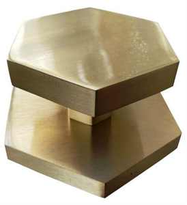 Perillas de Puerta de Armario de Latón Dorado y Mármol Blanco, Perilla de Puerta con Color, Forma y Tamaño Personalizados, Hecho en India - Product Image 3