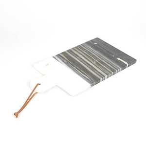 Tabla de queso de mármol natural OEM con asa para queso, frutas, aperitivos, aperitivos y fiesta en la cocina | Proveedor mayorista a granel - Product Image 2