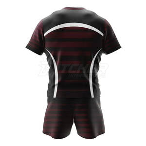 Diseña Tu Propio Logotipo, Conjuntos de Uniformes de Rugby Personalizados de Media Manga, Transpirables, de Alta Calidad, 100% Poliéster, Cómodos - Product Image 3