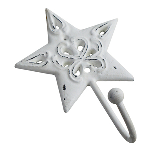 Ganchos de Pared Metálicos y Colgador, Ganchos Blancos Antiguos, Decoración de Pared para Colgar Ropa, Abrigos, Sombreros y Llaves, Diseño de Gancho - Product Image 2