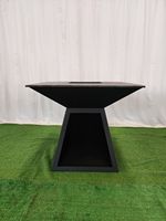 Base de foyer portable en acier Corten de haute qualité, diamètre 60cm-180cm, épaisseur 2mm, traitement antirouille, pour brûlage du bois