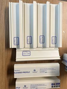 Gkbm thân thiện với môi chì miễn phí 88 đôi/Ba kính trắng trượt <span class=keywords><strong>uPVC</strong></span> cửa sổ/hồ sơ cửa - Product Image 2