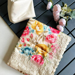 Saree moderne avec chemisier en soie pure Tussar assorti non cousu motif floral lourd conception coupe travail et broderie travail pour les femmes - Product Image 1