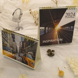Wholesale Customized Full Color Spiral Bound <b>Desk</b> Table <b>Calendar</b> Office Table <b>Top</b> <b>Calendar</b> - Product Image 5
