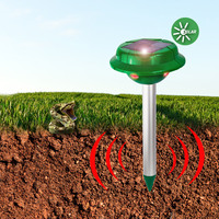 Répulsif antiparasitaire ultrasonique à énergie solaire écologique Vibration du moteur haute fréquence Répulsif à taupe super efficace Rechargeable