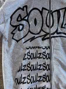 Conjuntos de Ropa Deportiva de Invierno con Capucha y Pantalones Deportivos de Felpa con Bordado de Diamantes Apilados de Gran Peso, Impresión Digital de Alta Calidad - Product Image 3