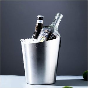 Prix raisonnable seau à glace fer vin bière seau boisson refroidisseur Bar accessoires célébration hôtel Restaurants seau à Champagne - Product Image 3