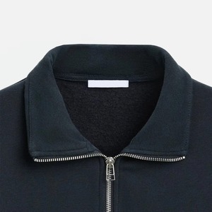 Sudaderas en blanco con cuello plegable antipilling, diseño minimalista, ideal para sudaderas de estilo diario para adultos - Product Image 4