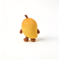 Vente en gros de poupées en peluche de fruits mignons et doux, poupée en peluche de mangue de dessin animé très populaire, jouet en peluche de mangue personnalisé