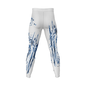 <b>Mens</b> Running <b>Compression</b> Tights Breathable Anti-UV Elastic Waist High Stretch Athletic <b>Leggings</b> for Workout Fitness - Product Image 4