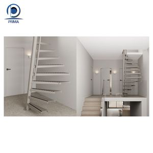 Meilleures ventes <span class=keywords><strong>Escalier</strong></span> en <span class=keywords><strong>colimaçon</strong></span> sophistiqué en verre et métal de <span class=keywords><strong>style</strong></span> extérieur avec marches en acier inoxydable pour maison de luxe - Product Image 6