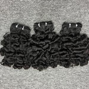 Extensions de cheveux humains cambodgiens birmans pour femmes noires tissage de cheveux bouclés dans un style droit - Product Image 2