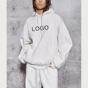 Haut court pour femmes personnalisé survêtement en coton polaire OEM pantalon de jogging deux pièces pour femmes et ensemble de survêtement pour la course à pied pour femmes - Product Image 4