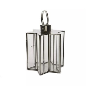 Fabricado con metal de primera calidad resistente al óxido con un elegante diseño de acabado rosa con linternas modernas para decoración del hogar y la boda - Product Image 3