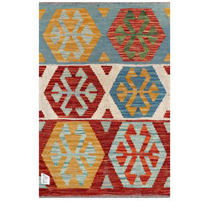 Tapis Kilim d'Afghanistan Maimana 83 x 59 cm, décoration murale - Product Image 1
