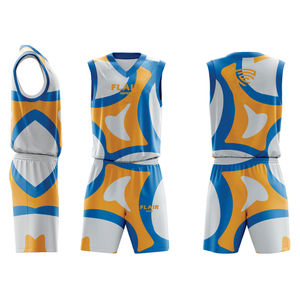 Maillot de basket-ball de haute qualité pour hommes, ensemble short et haut, impression numérique personnalisable, respirant, options de taille plus, chemise de sport - Product Image 6