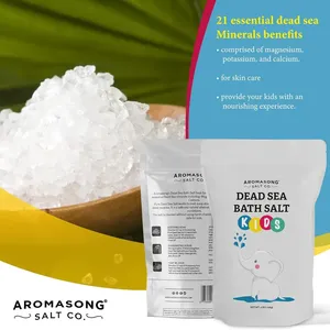 Private Label Minimum Order Quantity <b>Dead</b> <b>Sea</b> Salt for Kids Lemon Bath Soak 4 Lbs. Fine Grain Large Bulk Resealable Pack - Product Image 4
