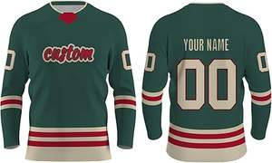 Ensembles de hockey sur glace unisexes sur mesure en gros uniforme respirant à séchage rapide à vendre - Product Image 3