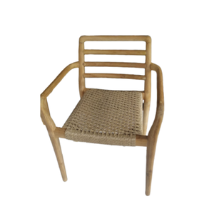 Silla de comedor de ratán para restaurante, comedor y jardín, silla de comedor con reposabrazos, producto de alta calidad - Product Image 3